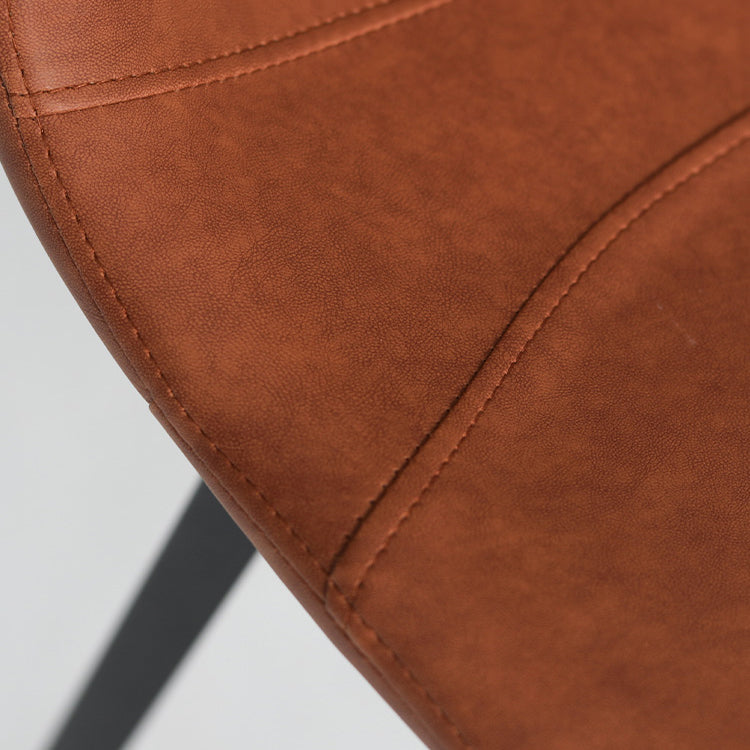 Modern Style Bar-stool PU Leather Counter Bar Stool with Metal Legs for Restaurant