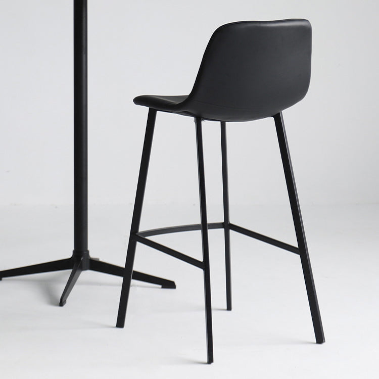 Modern Style Bar-stool PU Leather Counter Bar Stool with Metal Legs for Restaurant