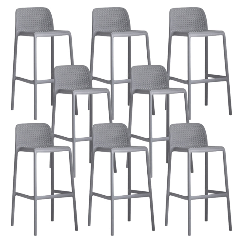 Modern Style Bar-stool Plastic Counter Bar Stool with Plastic Legs for Restaurant