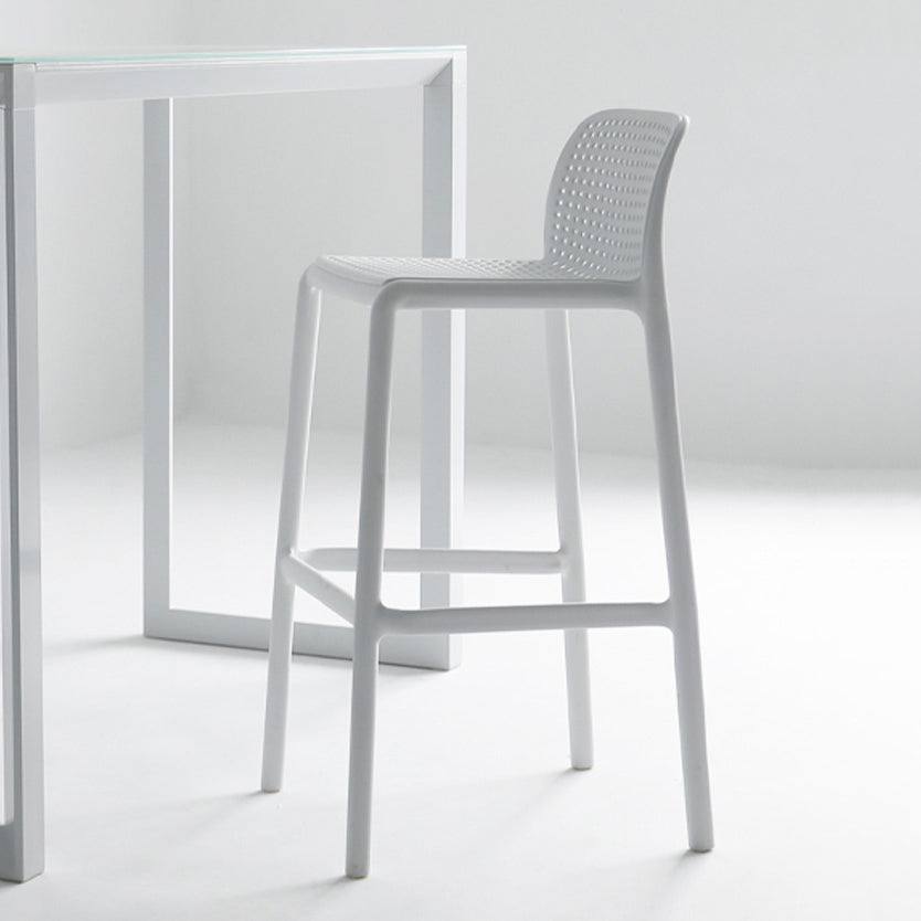 Modern Style Bar-stool Plastic Counter Bar Stool with Plastic Legs for Restaurant