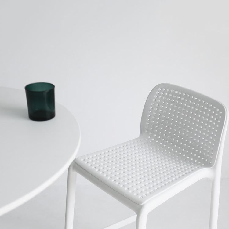 Modern Style Bar-stool Plastic Counter Bar Stool with Plastic Legs for Restaurant