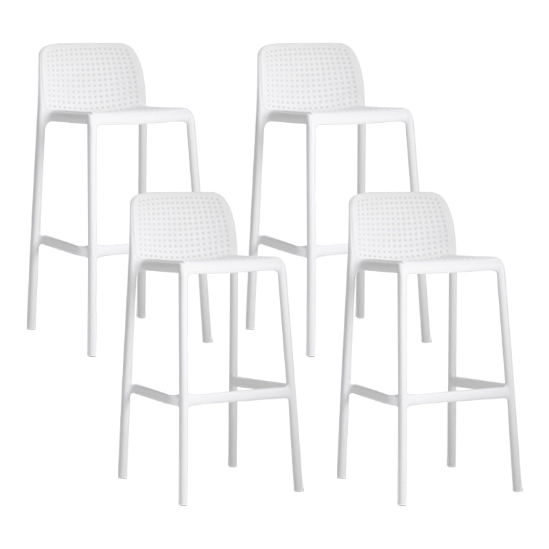 Modern Style Bar-stool Plastic Counter Bar Stool with Plastic Legs for Restaurant