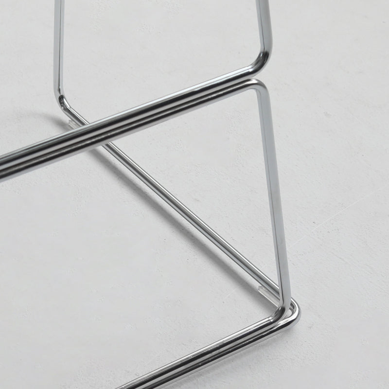 Contemporary Style Bar Stool Plastic Counter Bar Stool with Metal Legs for Home