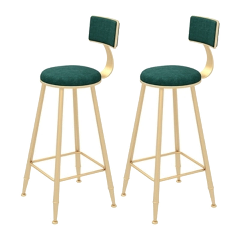 1/3 Pieces Glam Iron Bar Table Set White Faux Marble Top Bistro Set with Shelf