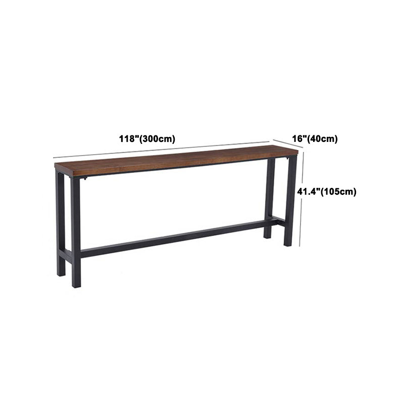 Modern Coffee Shop Bar Table Set 1/2/5/9 Pieces Rectangle Wood Pub Dining Set