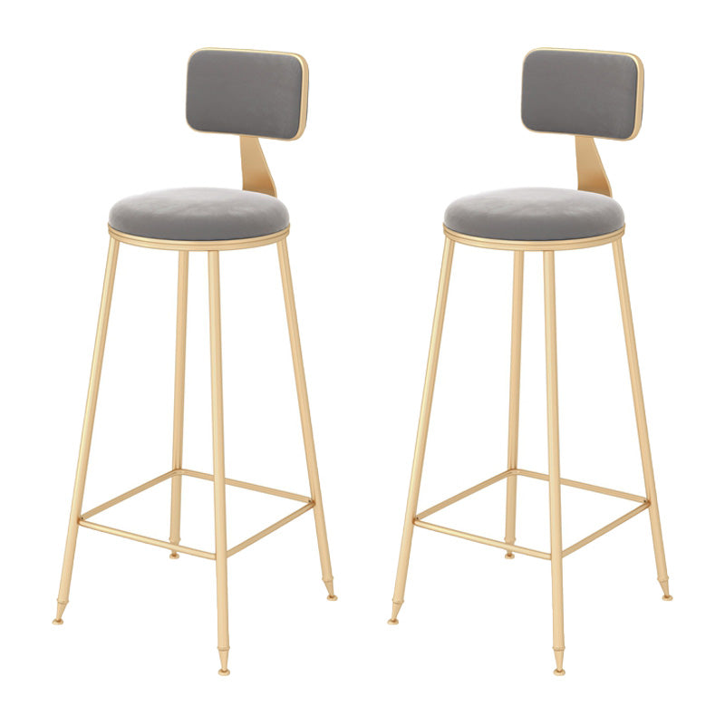 1/2/5 Pieces Modern Iron Bar Table Set Rectangle Engineered Wood Bistro Set with Footrest