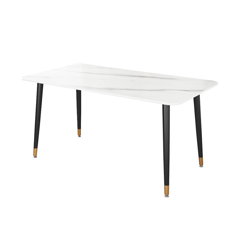 Modern Rectangle Dining Set 1/2/5/7 Pieces Restaurant Dining Table with Chairs