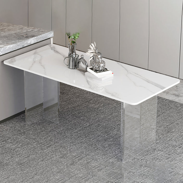 Modern 1/2/5 Pieces Dining Set Rectangle Stone Dining Table for Dining Room Kitchen