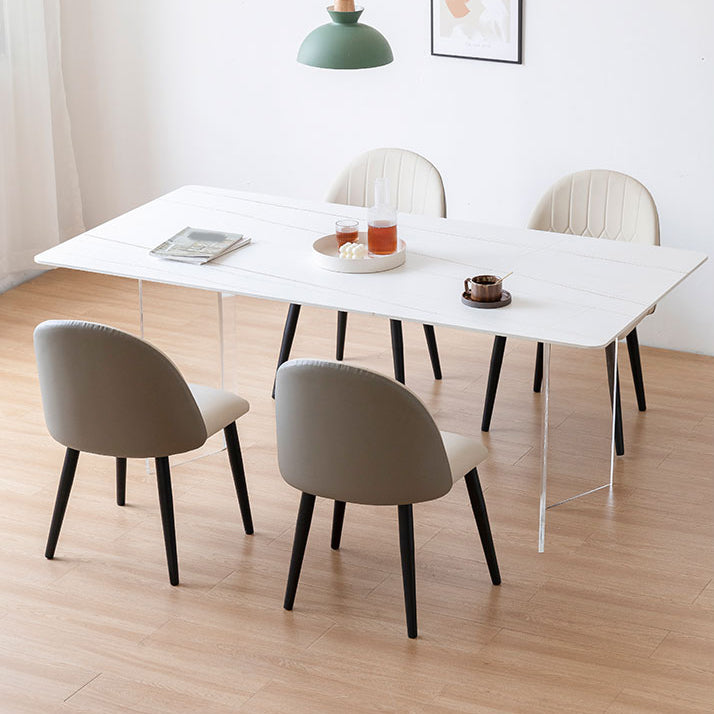 Designer Style Acrylic Dining Set 1/4/5 Pieces Home Table Dining Room Set