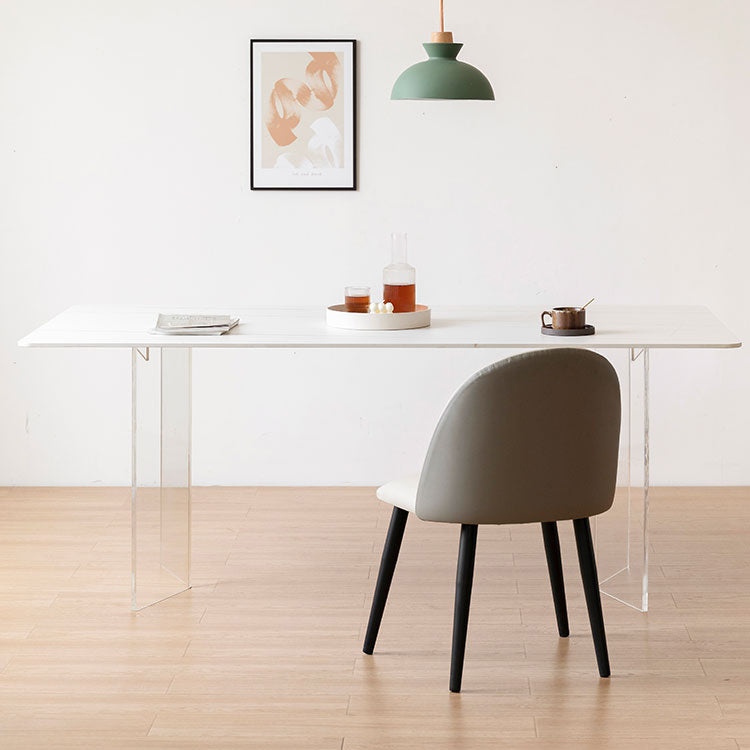 Designer Style Acrylic Dining Set 1/4/5 Pieces Home Table Dining Room Set