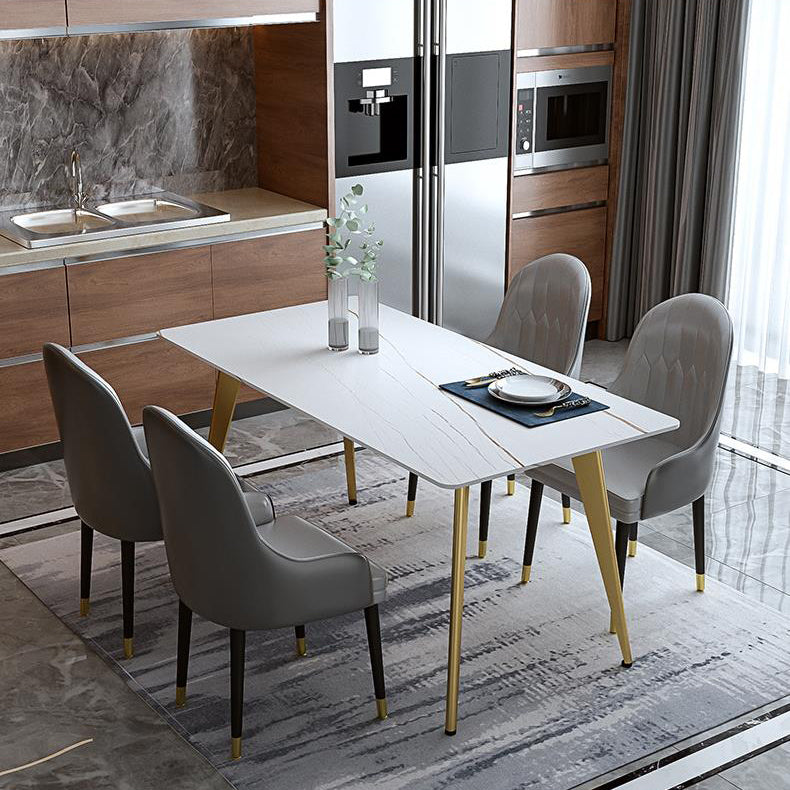 Glam Dining Table Set 1/2/5/6/7 Pieces Sintered Stone Dining Set