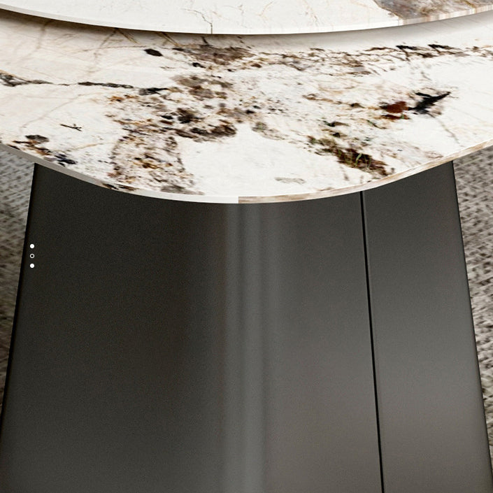 Contemporary Sintered Stone Table Square Table Set 1/3/5 Pieces Dining Set