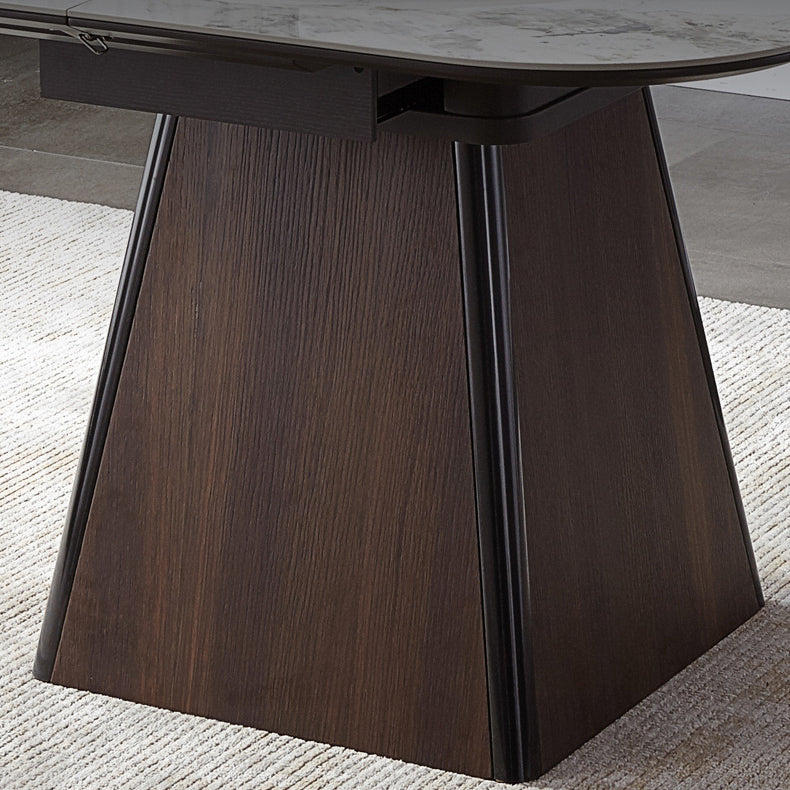 Contemporary Sintered Stone Table Square Table Set 1/2/5/7/9 Pieces Dining Set