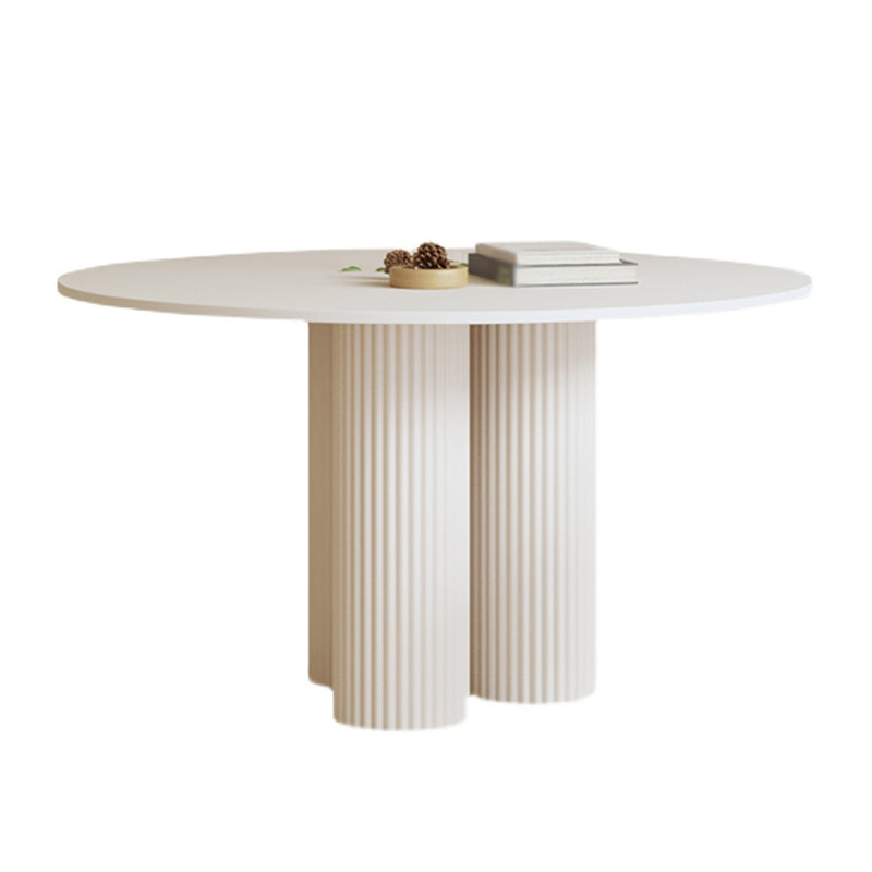Round Stone Dining Table Contemporary Style Dining Room Collection for Dining Room