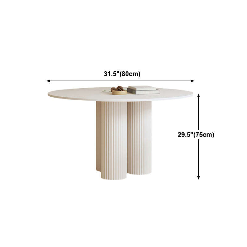 Round Stone Dining Table Contemporary Style Dining Room Collection for Dining Room