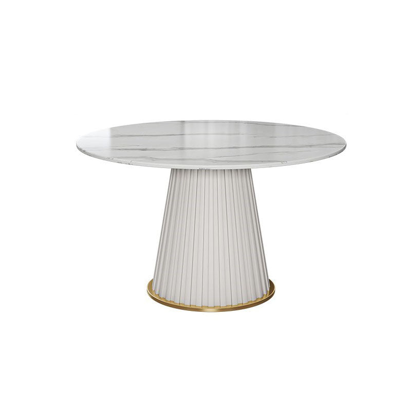 Traditional Luxury Dining Table Round Pedestal Table for Home
