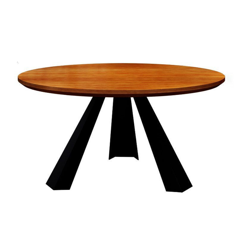 Simple Style Dining Table Solid Wood Round Dinette Table for Home Kitchen