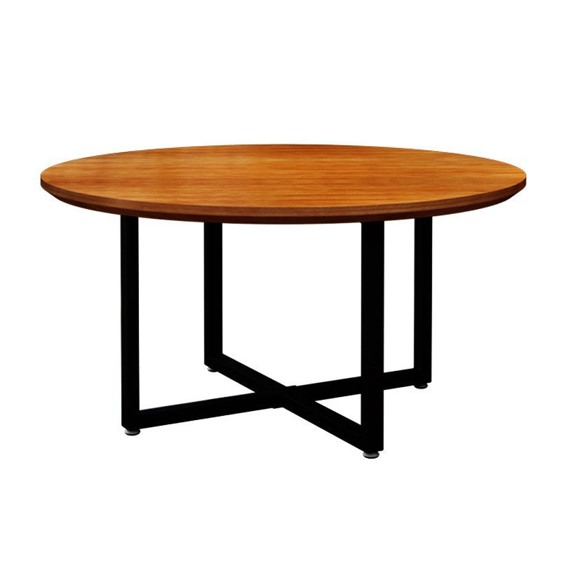 Simple Style Dining Table Solid Wood Round Dinette Table for Home Kitchen