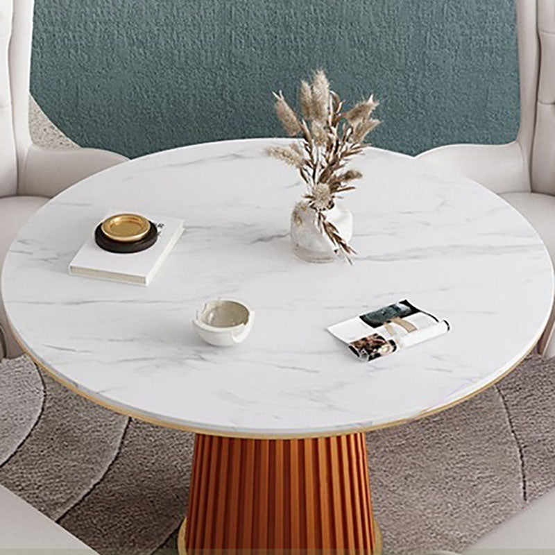 Traditional Luxury Dining Table White Sintered Stone Table for Home