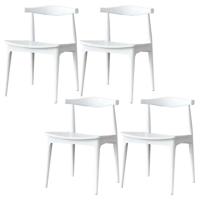 Solid Wood Open Back Side Chair Industrial Dining Side Chair