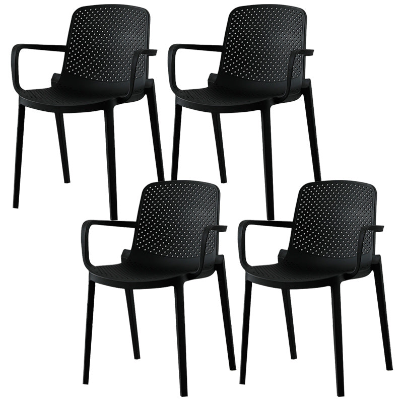 Modern Plastic Chair Parsons Chair in Matte Finish for Kitchen
