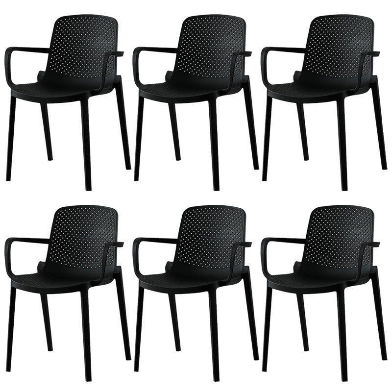 Modern Plastic Chair Parsons Chair in Matte Finish for Kitchen