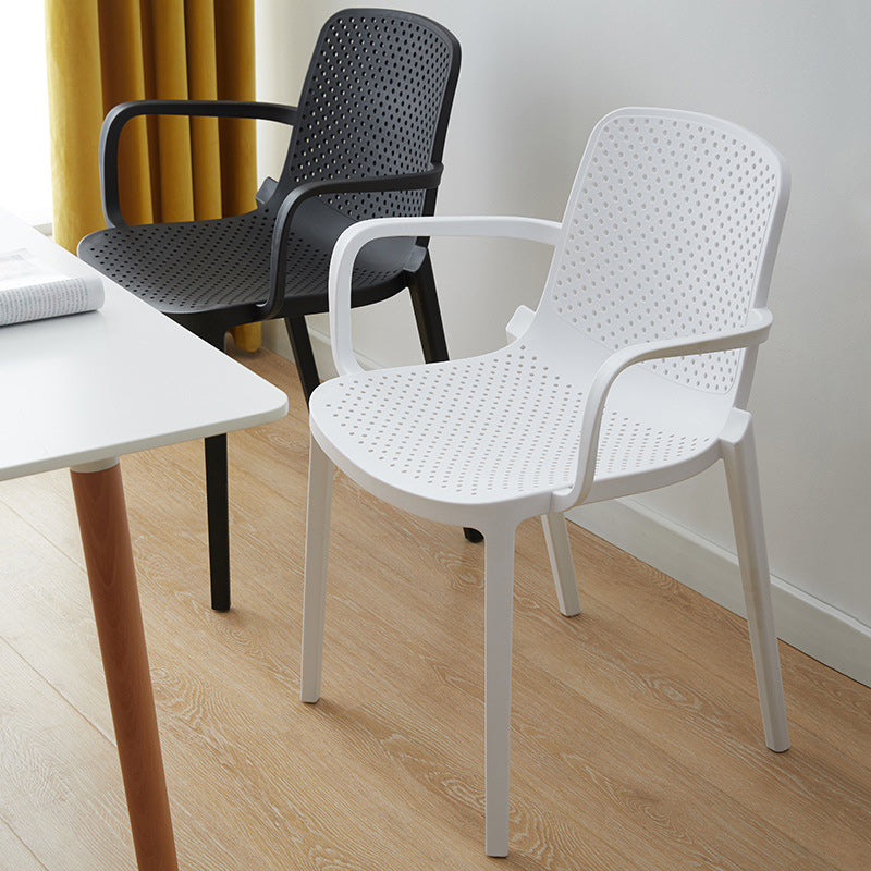 Modern Plastic Chair Parsons Chair in Matte Finish for Kitchen
