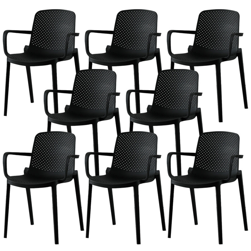 Modern Plastic Chair Parsons Chair in Matte Finish for Kitchen