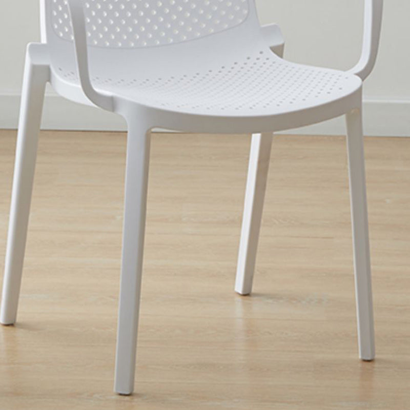 Modern Plastic Chair Parsons Chair in Matte Finish for Kitchen