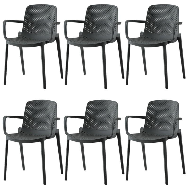 Modern Plastic Chair Parsons Chair in Matte Finish for Kitchen