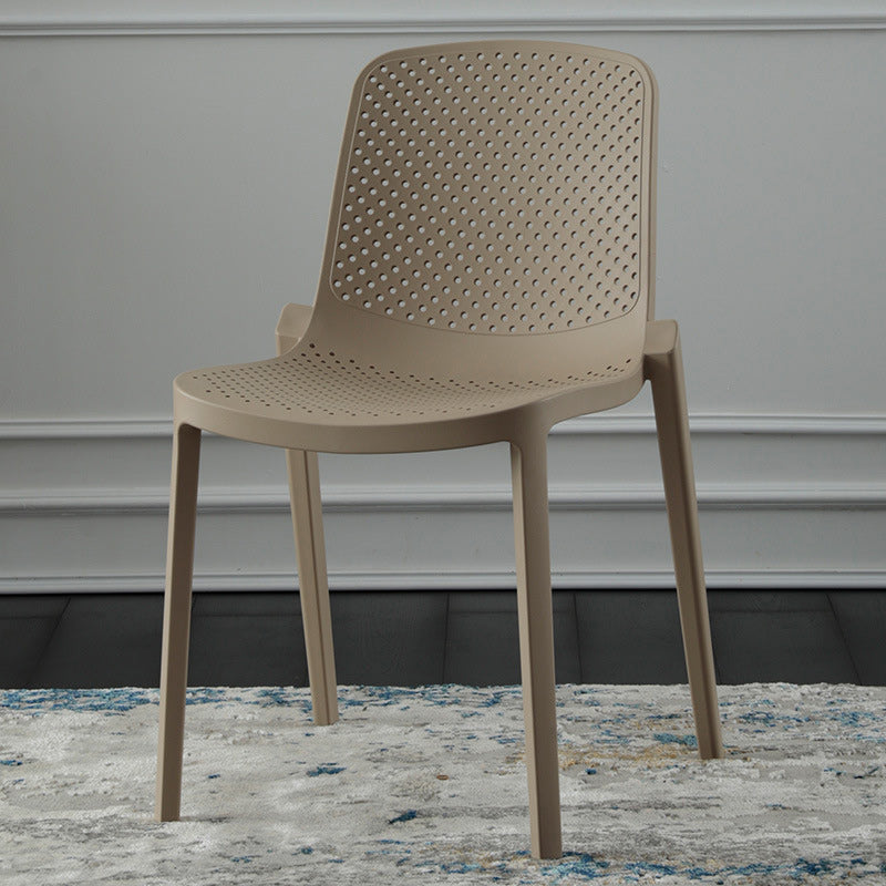 Modern Plastic Chair Parsons Chair in Matte Finish for Kitchen