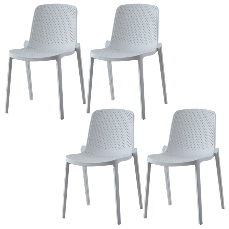 Modern Plastic Chair Parsons Chair in Matte Finish for Kitchen