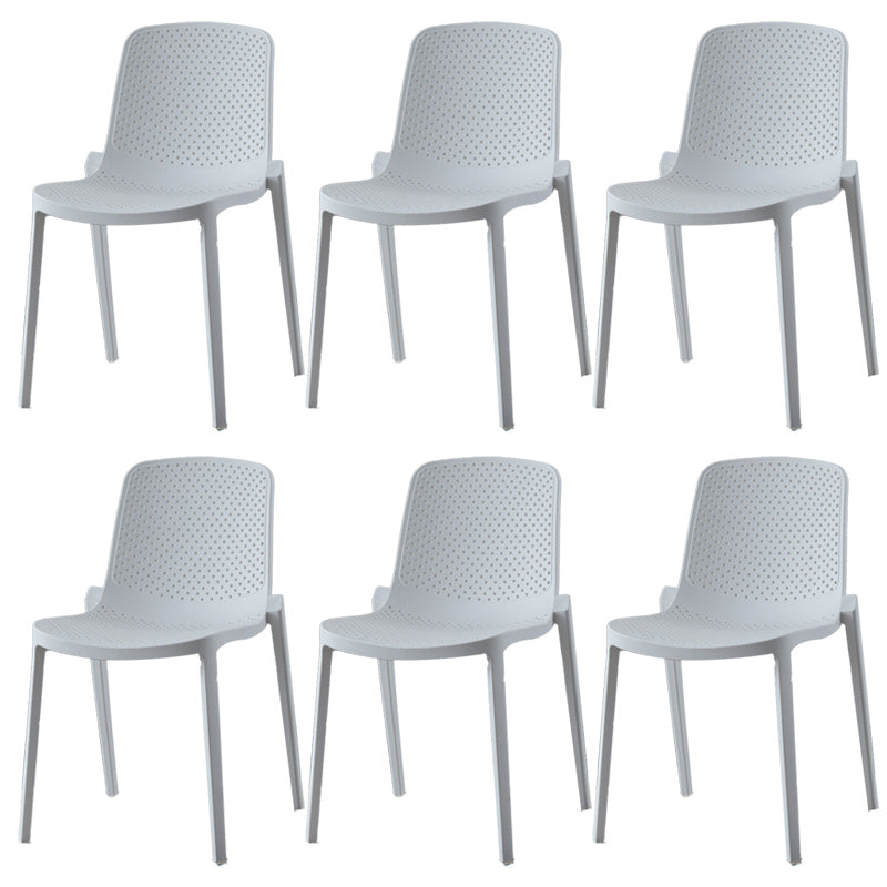 Modern Plastic Chair Parsons Chair in Matte Finish for Kitchen