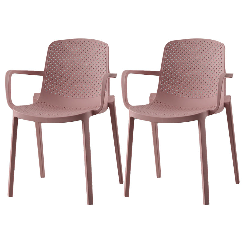 Modern Plastic Chair Parsons Chair in Matte Finish for Kitchen