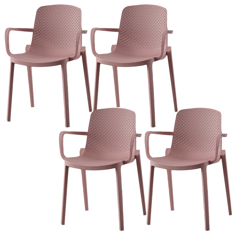 Modern Plastic Chair Parsons Chair in Matte Finish for Kitchen