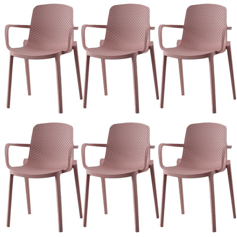 Modern Plastic Chair Parsons Chair in Matte Finish for Kitchen