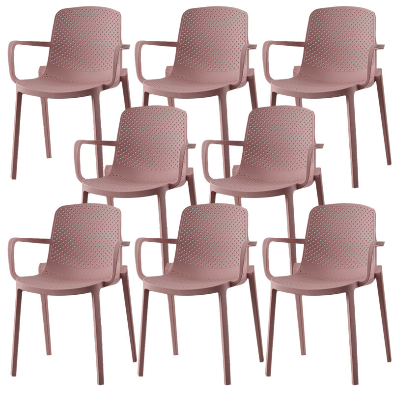 Modern Plastic Chair Parsons Chair in Matte Finish for Kitchen