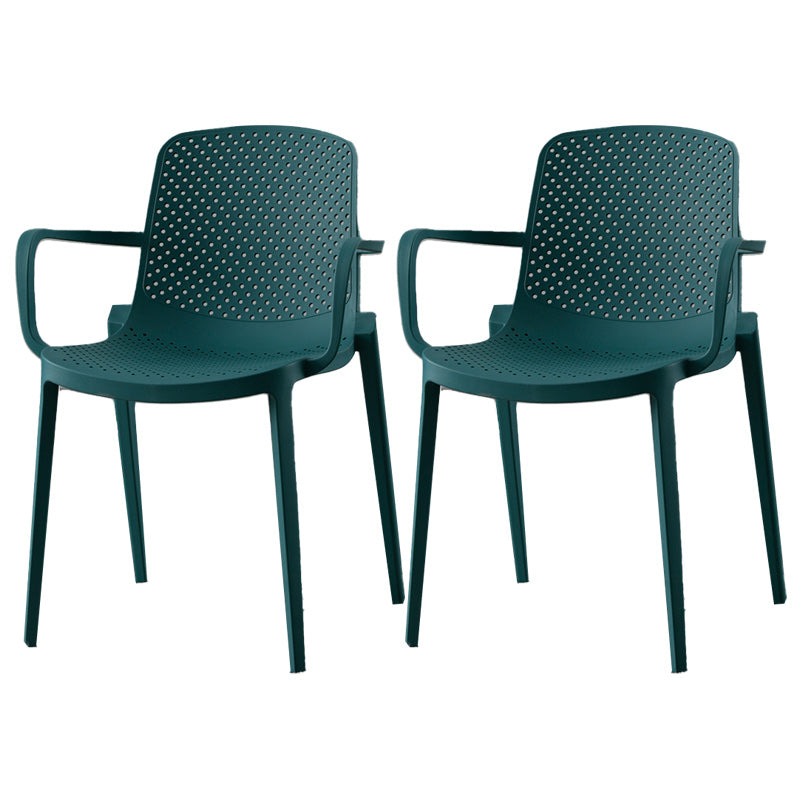 Modern Plastic Chair Parsons Chair in Matte Finish for Kitchen