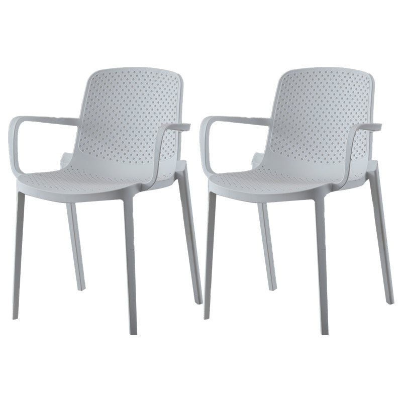 Modern Plastic Chair Parsons Chair in Matte Finish for Kitchen