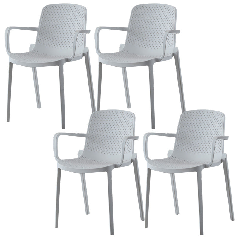 Modern Plastic Chair Parsons Chair in Matte Finish for Kitchen