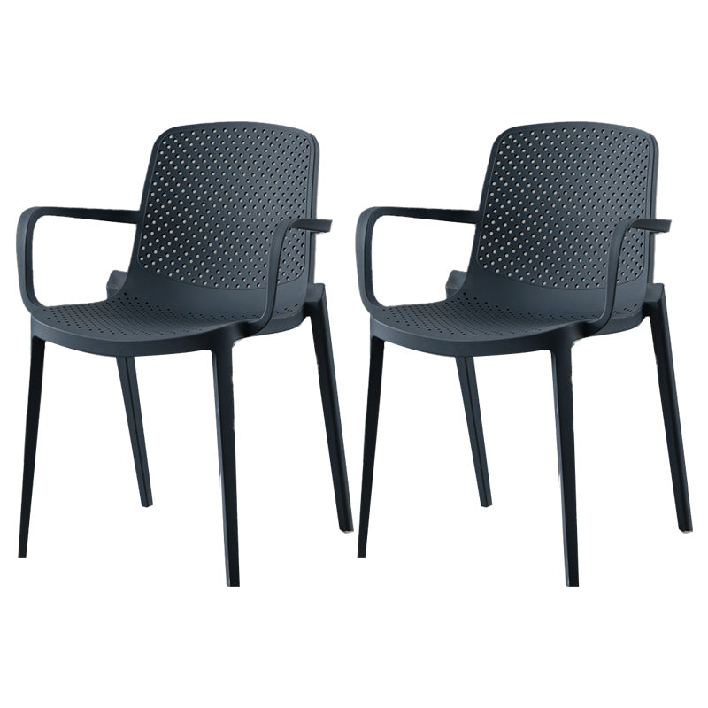 Modern Plastic Chair Parsons Chair in Matte Finish for Kitchen