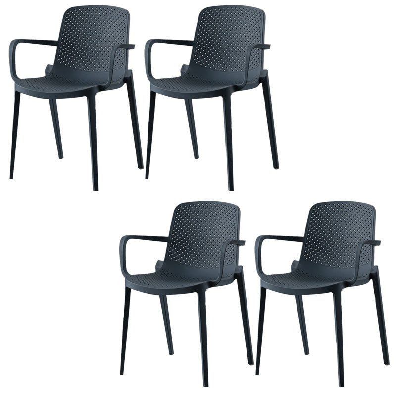 Modern Plastic Chair Parsons Chair in Matte Finish for Kitchen