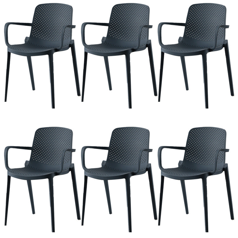 Modern Plastic Chair Parsons Chair in Matte Finish for Kitchen