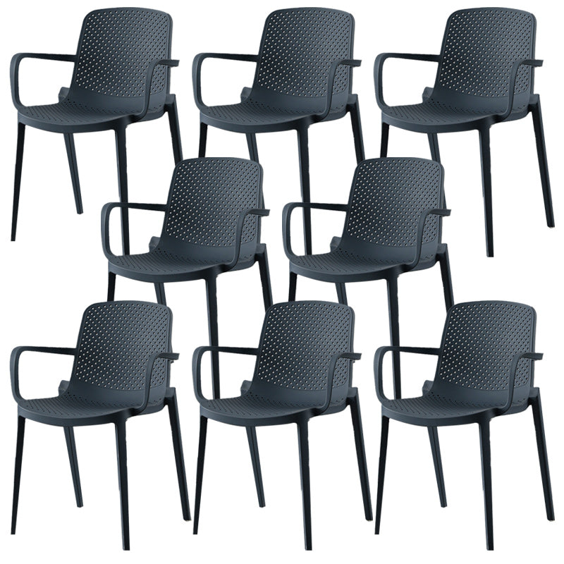 Modern Plastic Chair Parsons Chair in Matte Finish for Kitchen