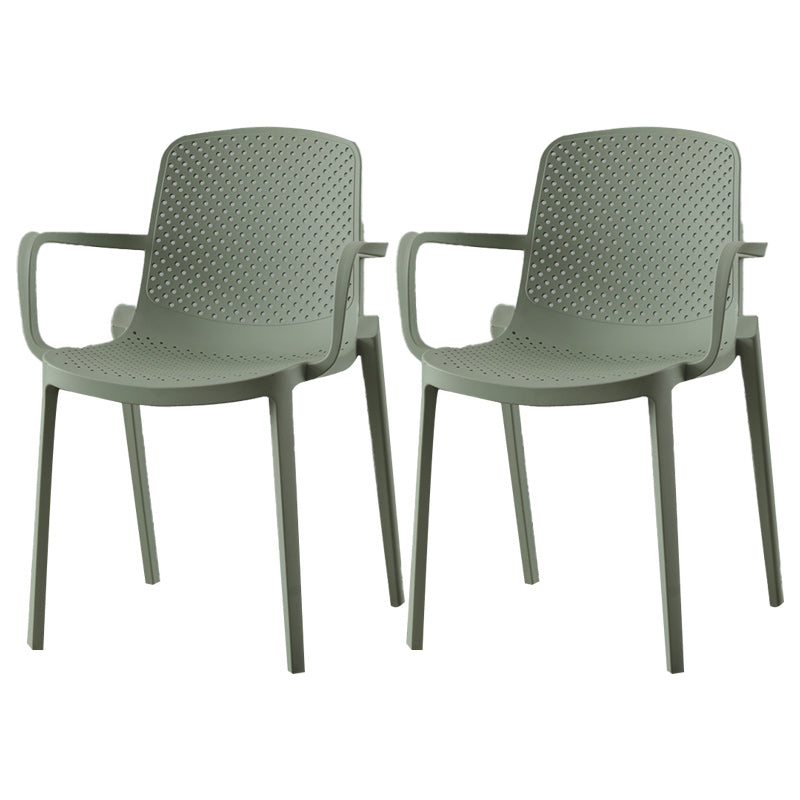 Modern Plastic Chair Parsons Chair in Matte Finish for Kitchen