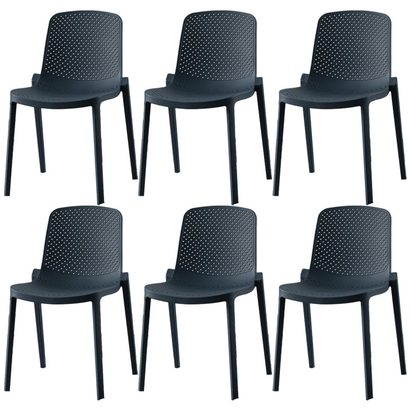 Modern Plastic Chair Parsons Chair in Matte Finish for Kitchen