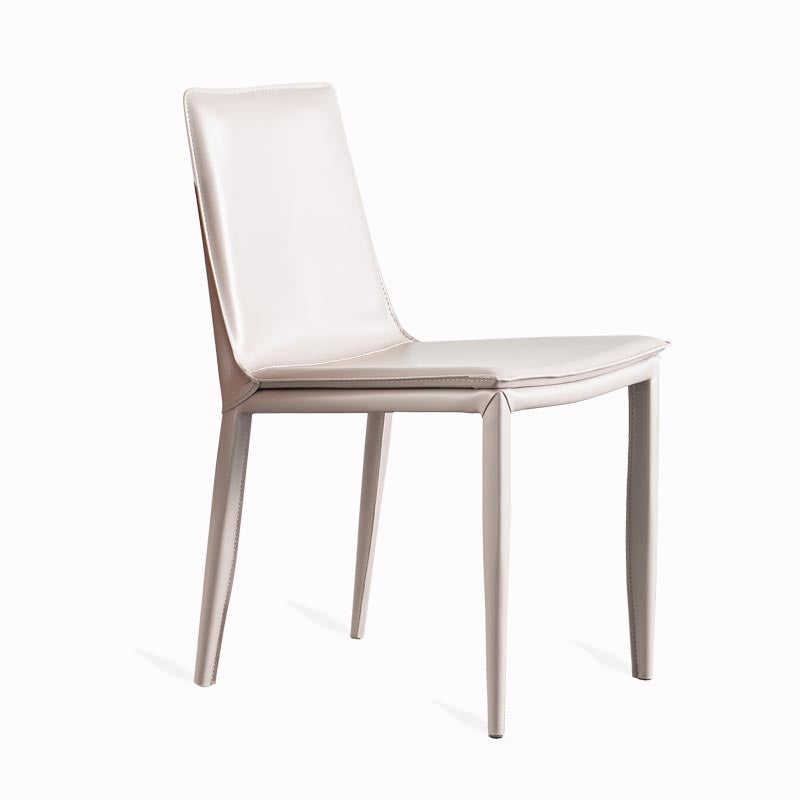 Leather Side Dining Chair Parsons Indoor Chair for Dining Room