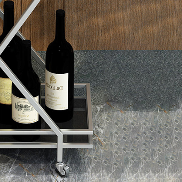 Rolling Contemporary Style Prep Table Metal Prep Table for Kitchen