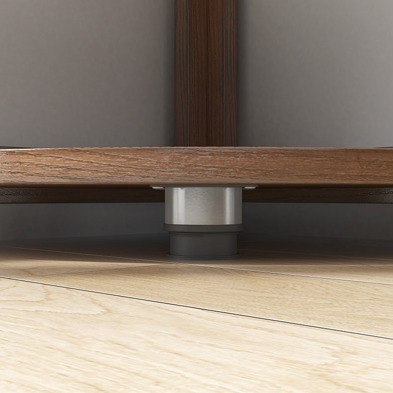 Modern Style Open Armoire Pine Wood Cabinet with Clothing Rod