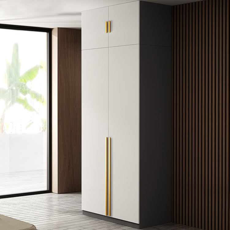 Contemporary Style Wardrobe Armoire Engineered Wood Wardrobe Cabinet for Bedroom